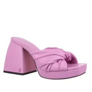 Elegant Lavender Block Heel Mules Circus By Sam Edelman